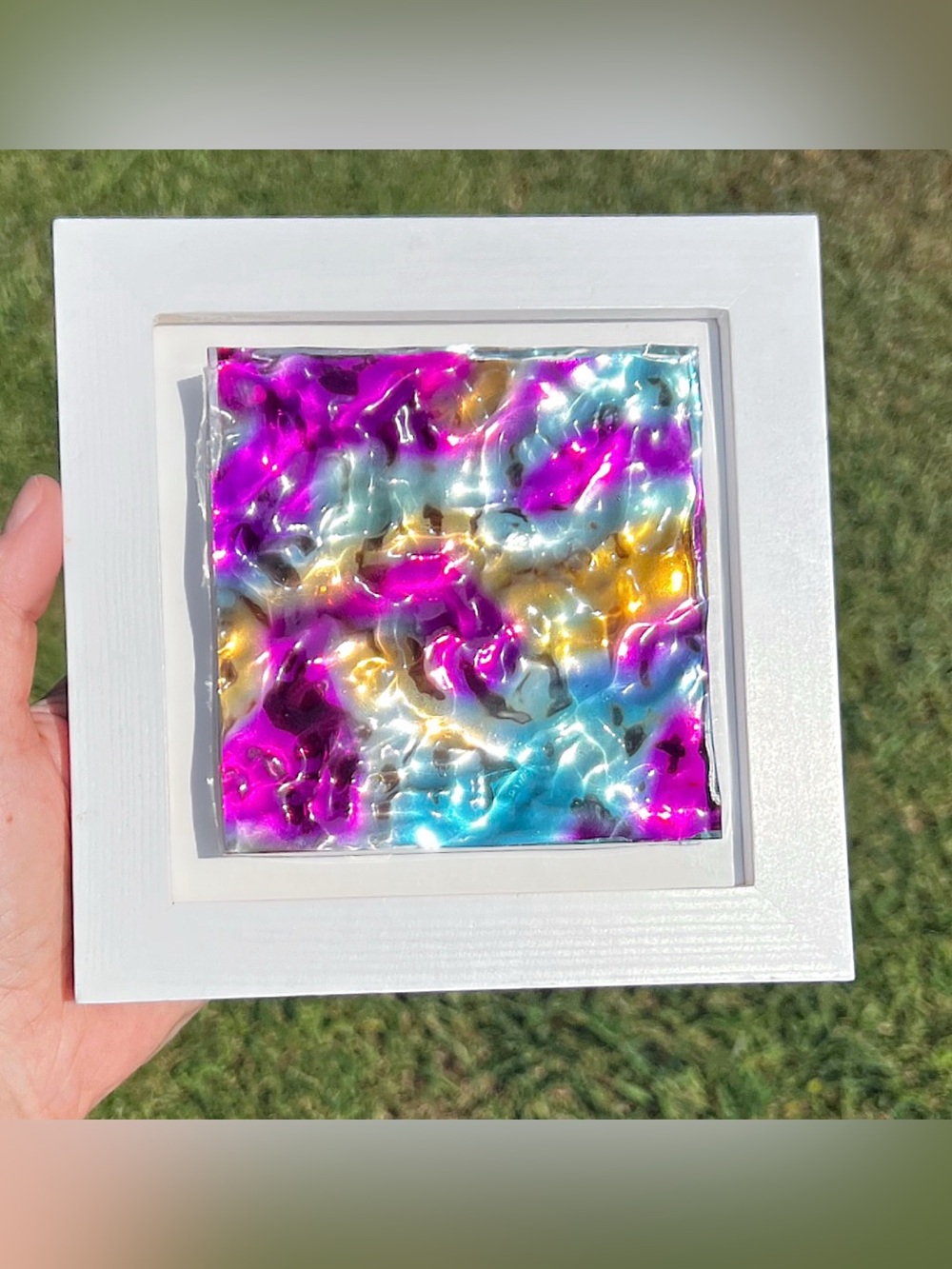 Metallic Mirage Aqua Art
